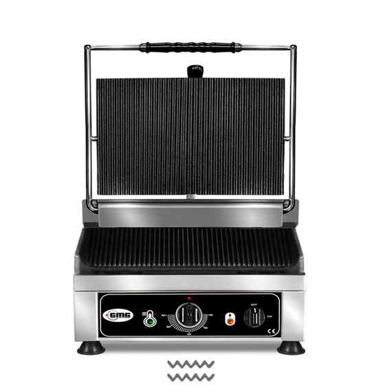 GMG Kontaktgrill KG2745E, gerillt, Grillfläche: Gerillt