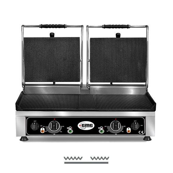 GMG Doppel-Kontaktgrill KG4060DE, gerillt, Variante: KG4060DE