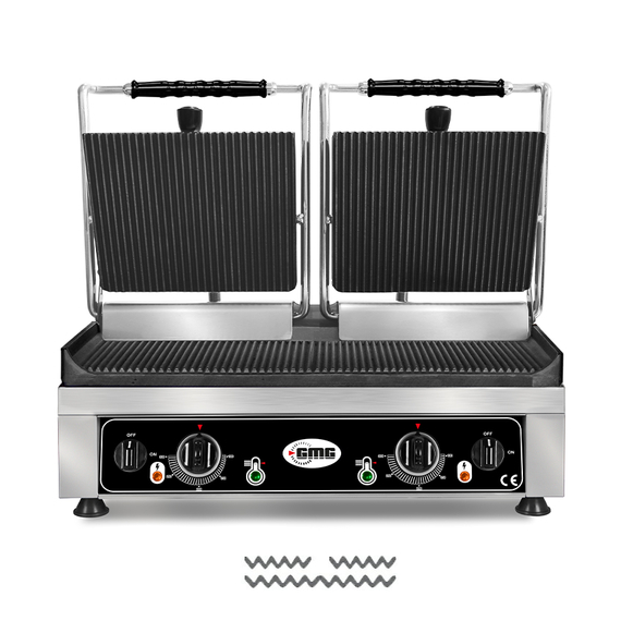 GMG Doppel-Kontaktgrill KG5530DE, gerillt, Variante: KG5530DE
