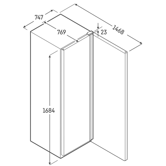 Liebherr FRFvg 5501 Performance Kühlschrank mit Umluftkühlung, Türart : Volltür, Farbe: Weiß, Modell: FRFvg 5501, Bild 5