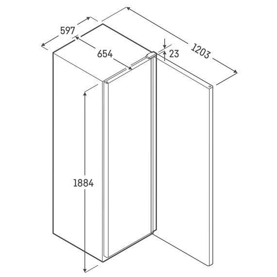 Liebherr FRFvg 4001 Performance Kühlschrank mit Umluftkühlung, Türart : Volltür, Farbe: Weiß, Modell: FRFvg 4001, Bild 5