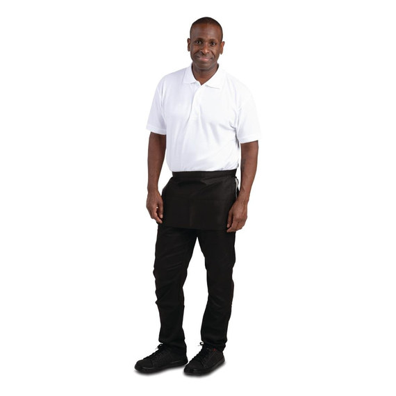 Whites Unisex Kellnerschürze mit Tasche schwarz, Bild 3