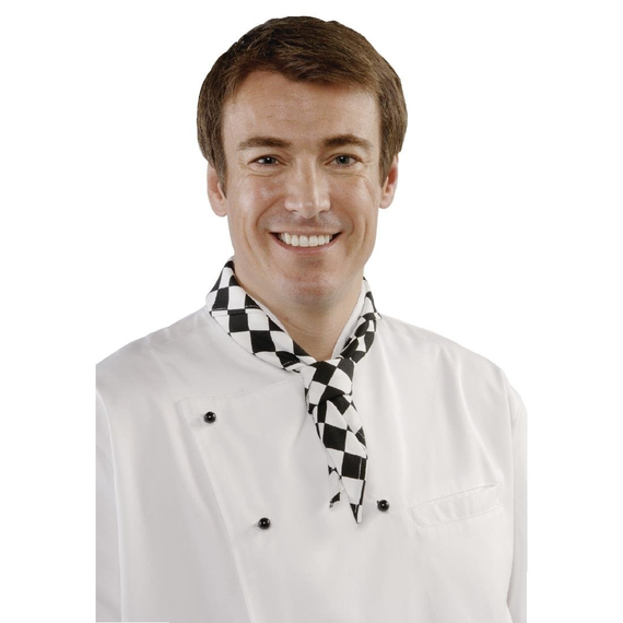 Whites Halstuch schwarz-weiß großkariert