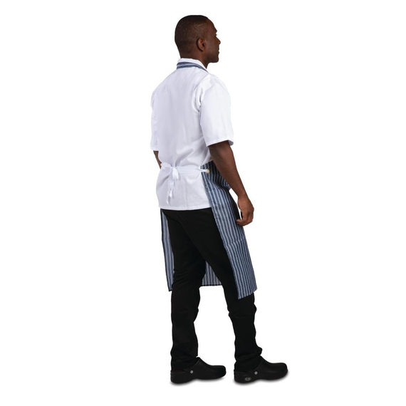 Whites wasserdichte Latzschürze blau-weiß gestreift, Bild 4