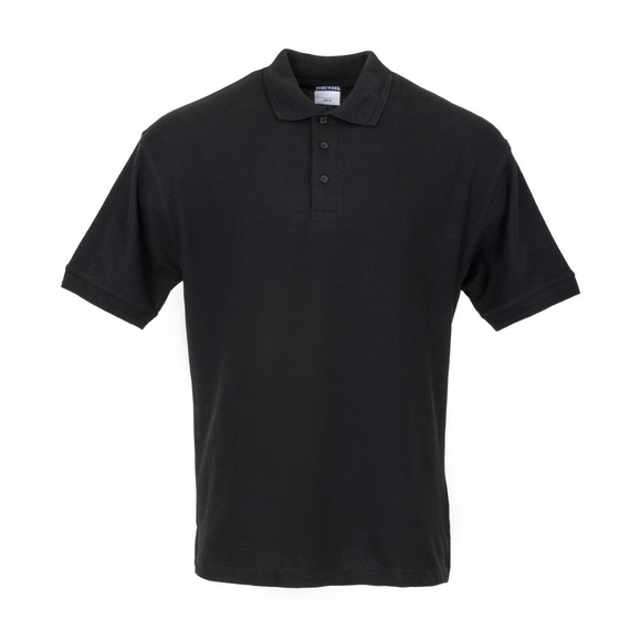 Unisex Poloshirt schwarz L
