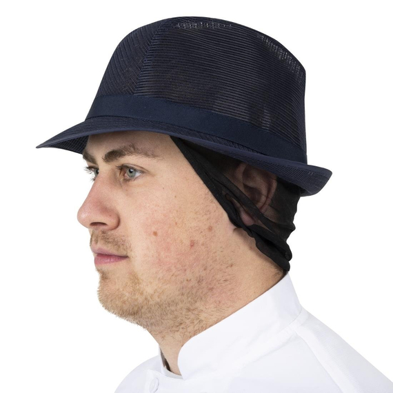 Trilby Hut mit Haarnetz dunkelblau Größe M, Bild 9