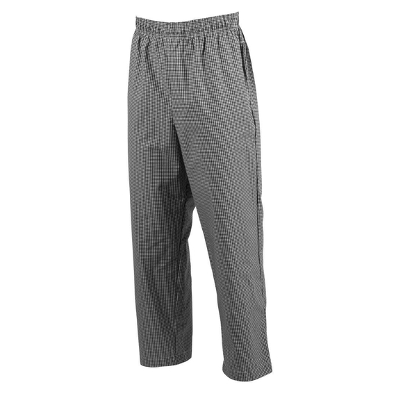 Chef Works Unisex Kochhose Easyfit schwarz weiß kleinkariert XS, Bild 7