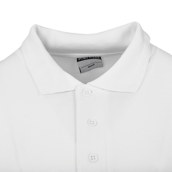 Unisex Poloshirt weiß L, Bild 5