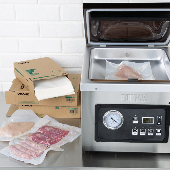 Vogue kompostierbare Kammer-Vakuumverpackungsbeutel 250x350mm (100 Stück), Bild 7