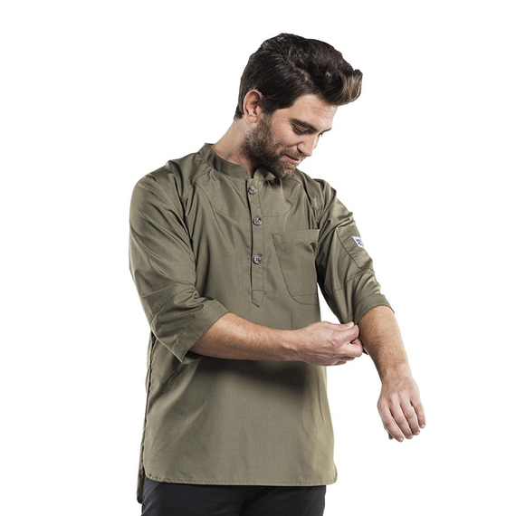 Chaud Devant Bujutsu Kochjacke grün Größe S, Bild 3