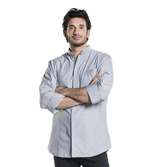 Chaud Devant Nordic Grau Herren Kochjacke Größe S