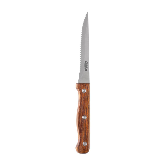 Olympia Steakmesser mit Holzgriff 11,5cm (12 Stück), Bild 3