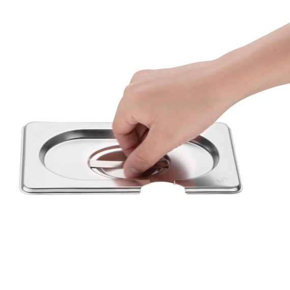 Vogue Deckel mit Löffelaussparung für GN-Behälter GN1/9, Bild 4