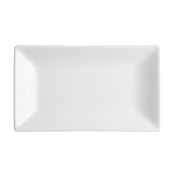 Olympia Whiteware rechteckige Servierteller 25 x 15cm (4 Stück)