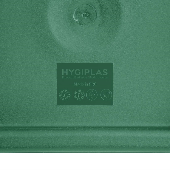 Hygiplas Deckel quadratisch für Vorratsbehälter 10 und 15L grün, Bild 3