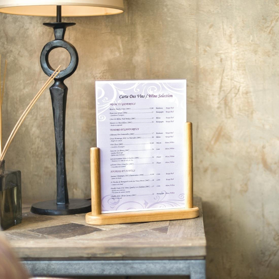 Securit Menühalter Teak A4