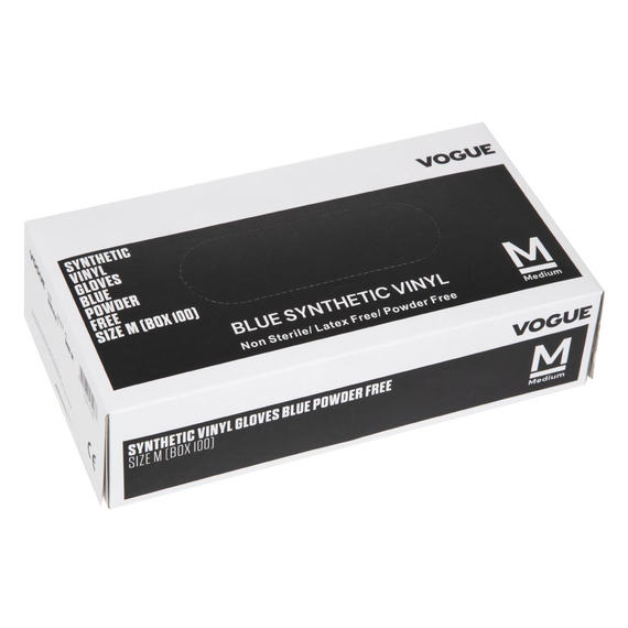 Hygiplas Vinylhandschuhe Blau puderfrei M (100 Stück), Bild 5