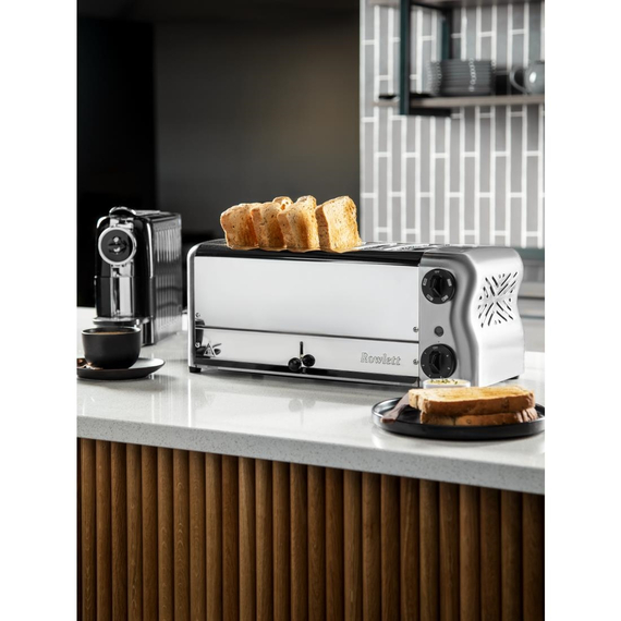 Rowlett Esprit 6 Slot Toaster Chrom mit 2 zusätzlichen Elementen und Sandwichkäfig, Bild 2