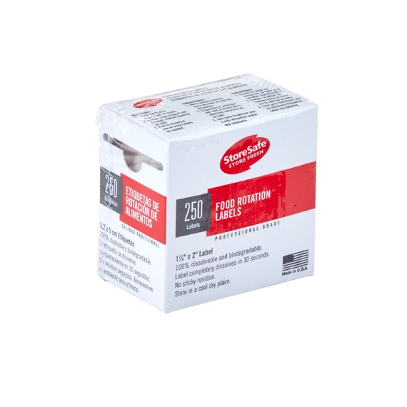 Cambro StoreSafe Food Rotation Halbformat Etiketten 24x 250 Blatt