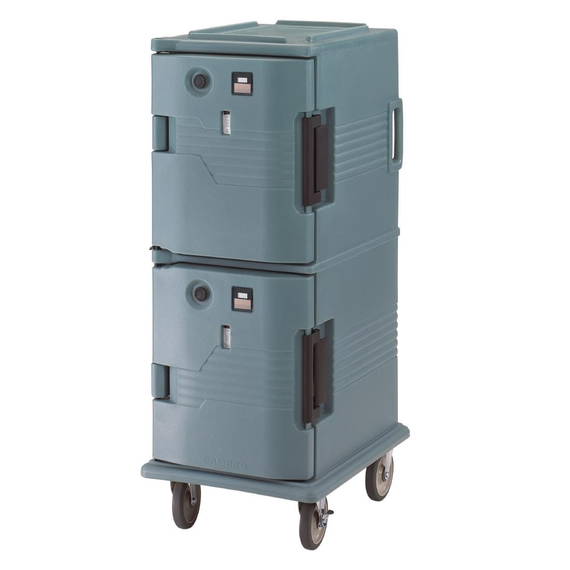 Cambro Ultra Camcart mit beheizten Türen UPCH800 Schieferblau
