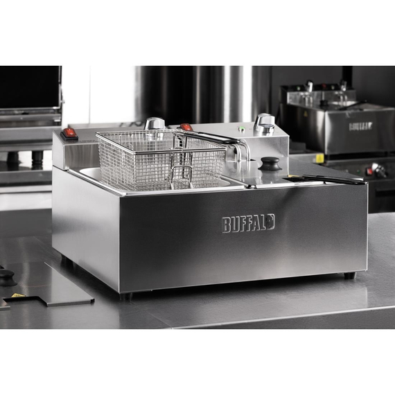 Buffalo Doppel Tank Doppelkorb 2x5Ltr Aufsatzfritteuse 2x2.8kW, Bild 9