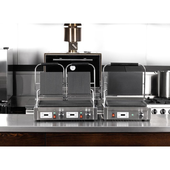 Buffalo Doppelkontaktgrill Gerippte Platten, Bild 10