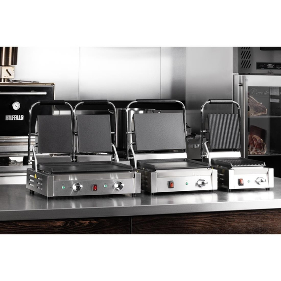 Buffalo Bistro doppelter Kontaktgrill glatt/glatt, Bild 9