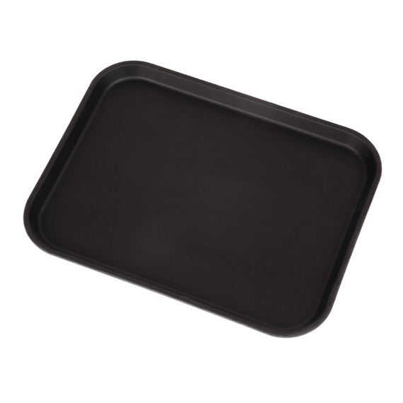 Cambro Camtread rechteckiges rutschfestes Fiberglas Tablett schwarz 45,7cm, Bild 3