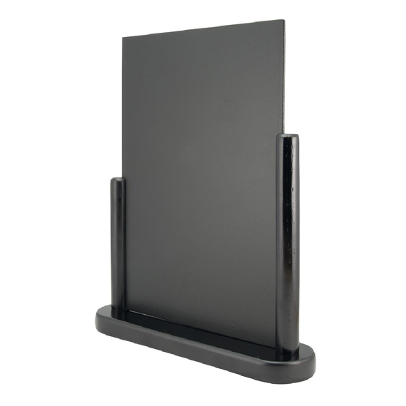 Securit Elegante große Tischkreidetafel Holz mit schwarzer Lackierung, Bild 2