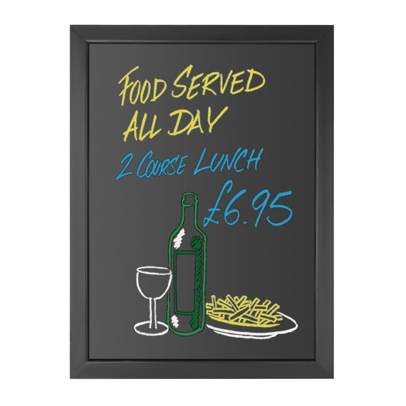 Olympia Wandtafel Schwarzer Holzrahmen 600x800mm, Bild 6