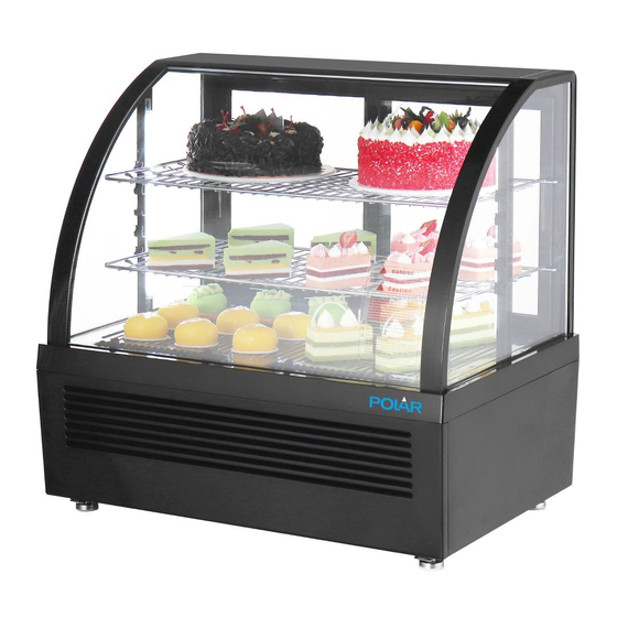 Polar C-Serie Tischkühlvitrine Schwarz 100Ltr, Bild 5