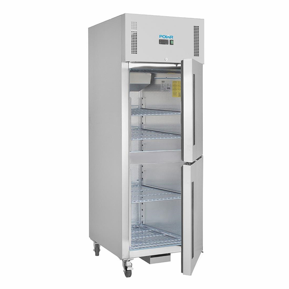 Polar Serie G Kühlschrank Edelstahl mit geteilter Tür 600L, Bild 3