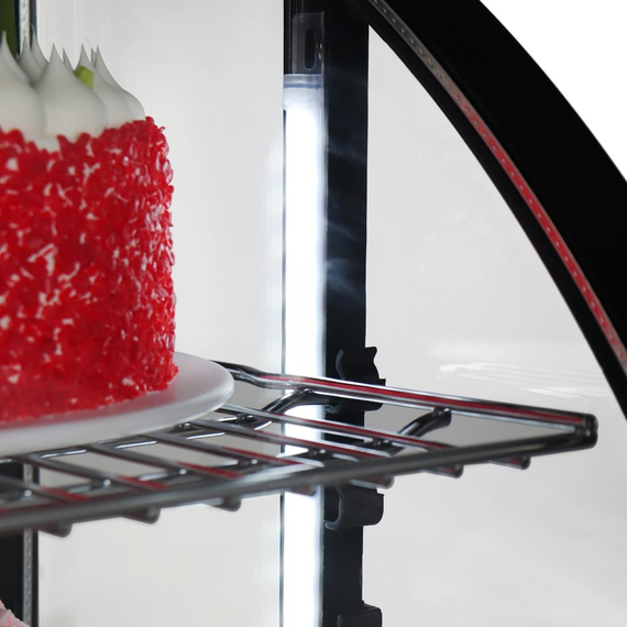 Polar C-Serie Tischkühlvitrine Schwarz 100Ltr, Bild 6