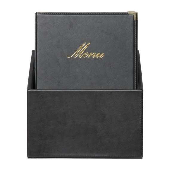 Securit Classic Lederset mit 20 Menükartenhaltern 4x A4 in 1er Box (inkl. 1 Doppeleinlage), Bild 5