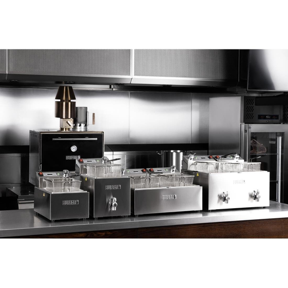 Buffalo Doppel-Elektrofritteuse mit Timer 2x5Ltr, Bild 9