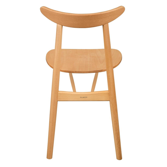 Fameg Cowhorn Beistellstuhl aus Buche (2 Stück), Bild 4