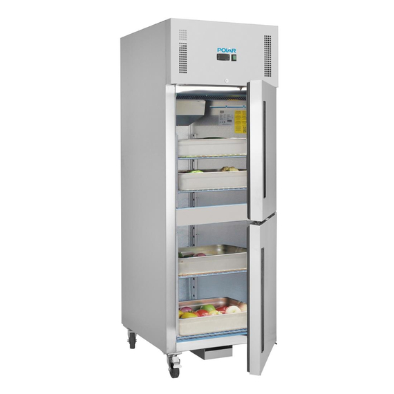 Polar Serie G Kühlschrank Edelstahl mit geteilter Tür 600L, Bild 4