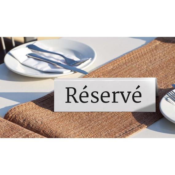 Securit Reserviert Tischständer auf Französisch: Réservé (5 Stück), Bild 4