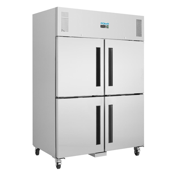 Polar Serie G Kühlschrank Edelstahl mit geteilten Türen 1200L, Bild 2