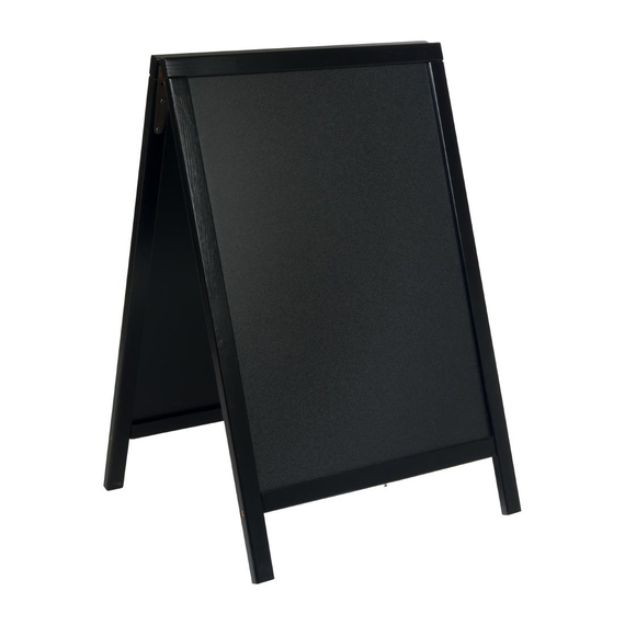 Securit Schwarzer Hölzerner kleiner Gehweg Kreide Tafel Schild, Bild 2