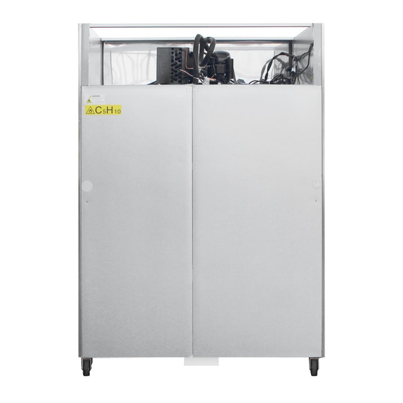 Polar Serie G Gefrierschrank Edelstahl mit geteilten Türen 1200L, Bild 7