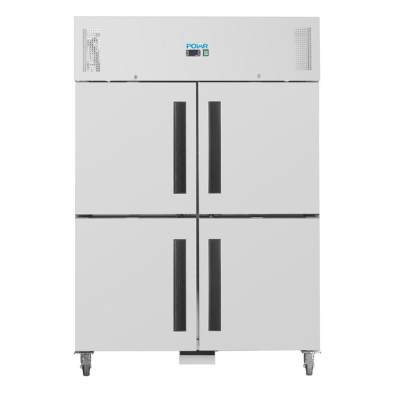 Polar Serie G Gefrierschrank Edelstahl mit geteilten Türen 1200L, Bild 6