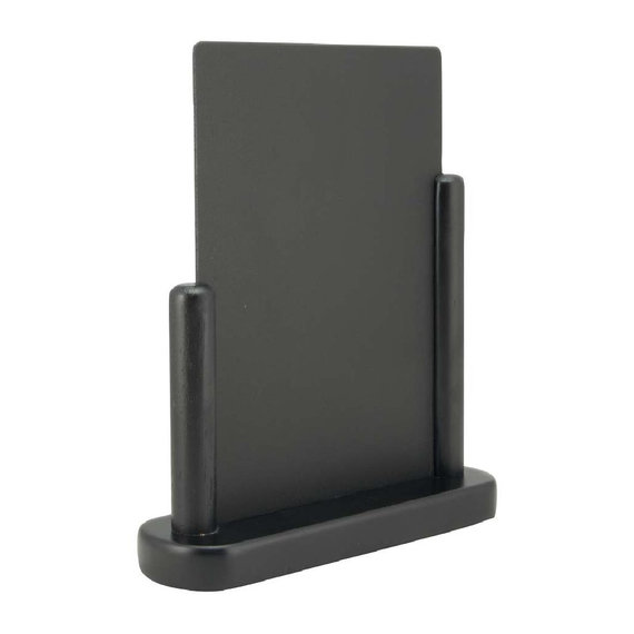 Securit Elegant mittelgroße Tischkreidetafel Holz mit schwarzer Lackierung, Bild 2