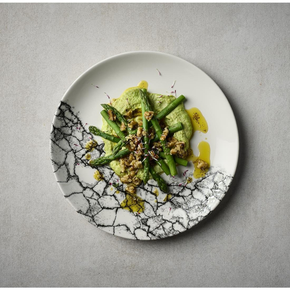 Churchill Kintsugi Accents Quartz Black Evolve Coupe-Teller, 165 mm, (12 Stück)