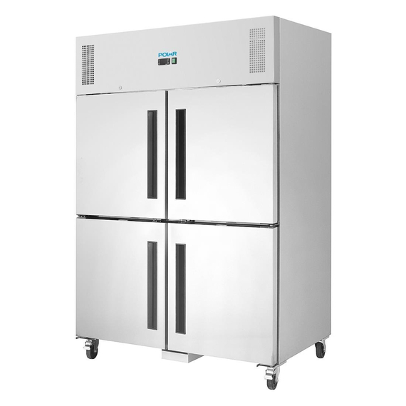 Polar Serie G Kühlschrank Edelstahl mit geteilten Türen 1200L, Bild 3