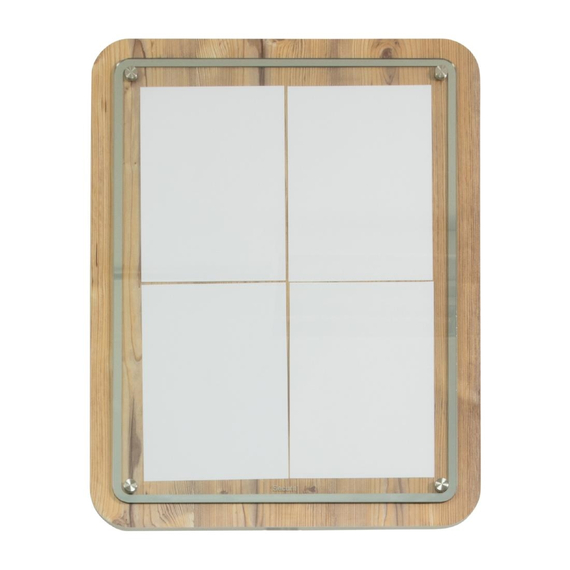 Wandzeitungshalter aus Holz Securit 4xA4., Bild 2