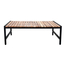 Niedriger Couchtisch Bolero aus Stahl und Akazie, 1200 x 800 mm, Bild 2