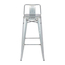 Bolero Bistro Hochhocker aus verzinktem Stahl mit Rückenlehne (4 Stück), Bild 5