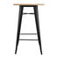 Bolero Bistro Bartisch mit Holzplatte schwarz, Bild 6