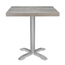 Bolero vorgebohrte quadratische Melamin Tischplatte grau 700 mm, Bild 5